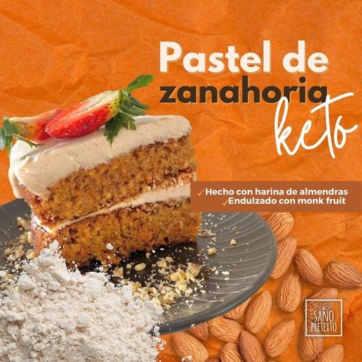 Pastel Keto de Zanahoria con Nuez