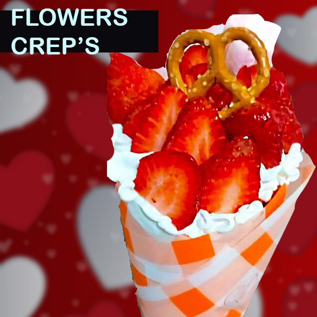 Flower - Crep's (crepa en forma de rosa)