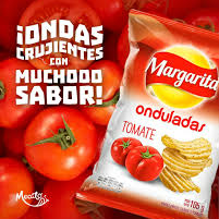 Papas margarita onduladas tomate