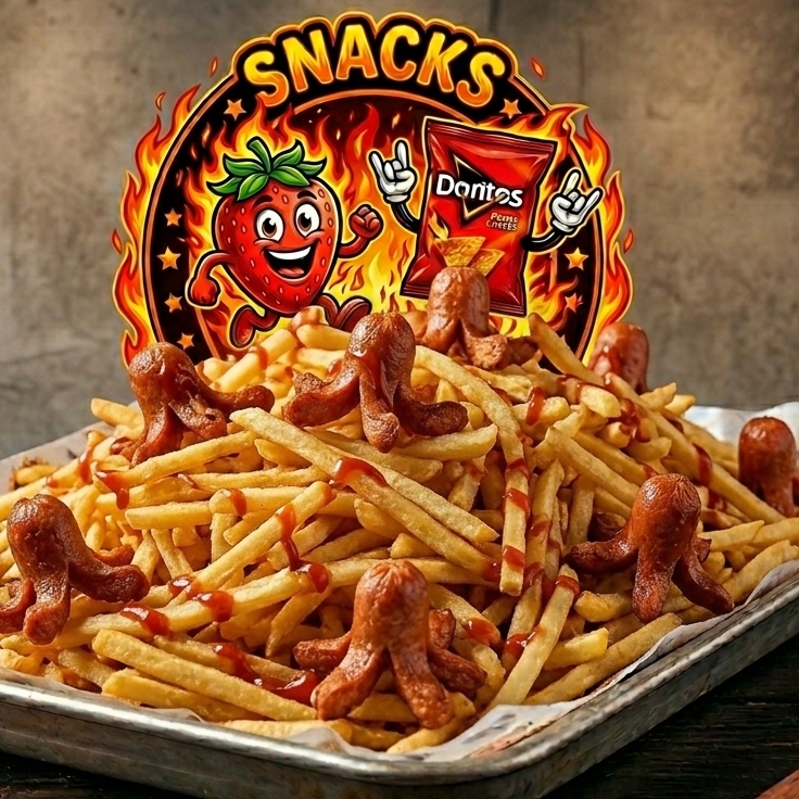 Salchipulpos con Papas