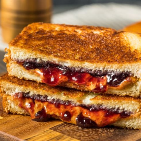 Sandwich Crema de Cacahuate y Mermelada