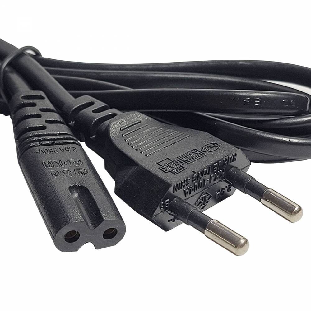 Cabo De Força Tipo 8 Para Rádio Tv Impressoras xbox playstation ps2 ps3 ps4