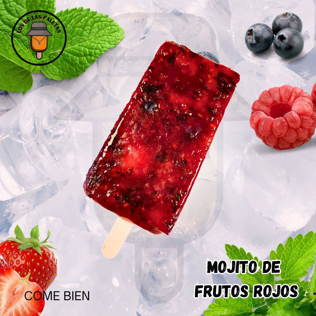Paleta Mojito de Frutos Rojos