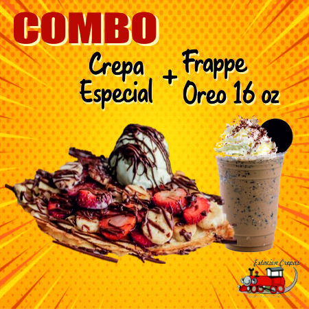 COMBO-CREPA ESPECIAL + FRAPPE OREO