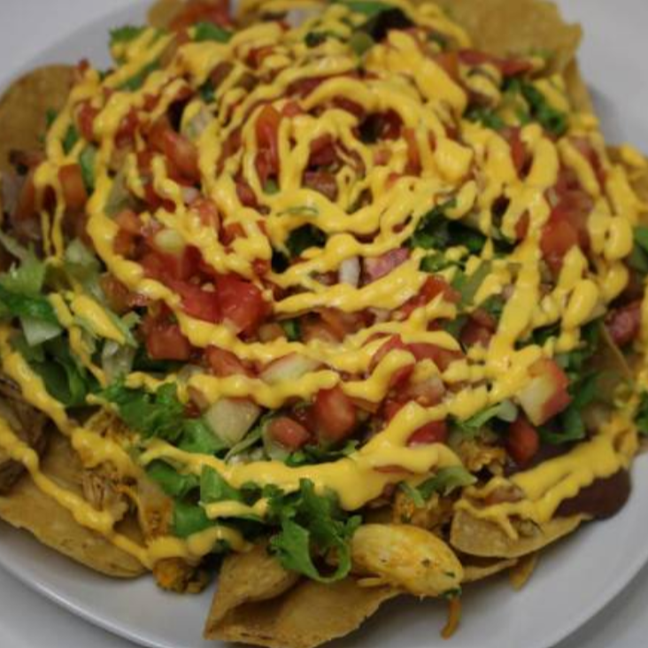 Nachos de Pollo con Refresco