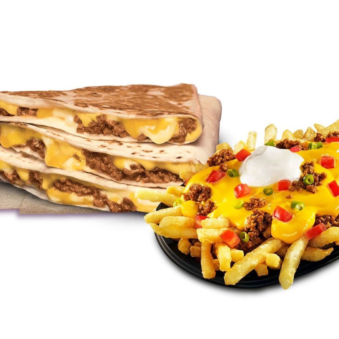 Beefy Stacker + Fiesta Fries Supreme