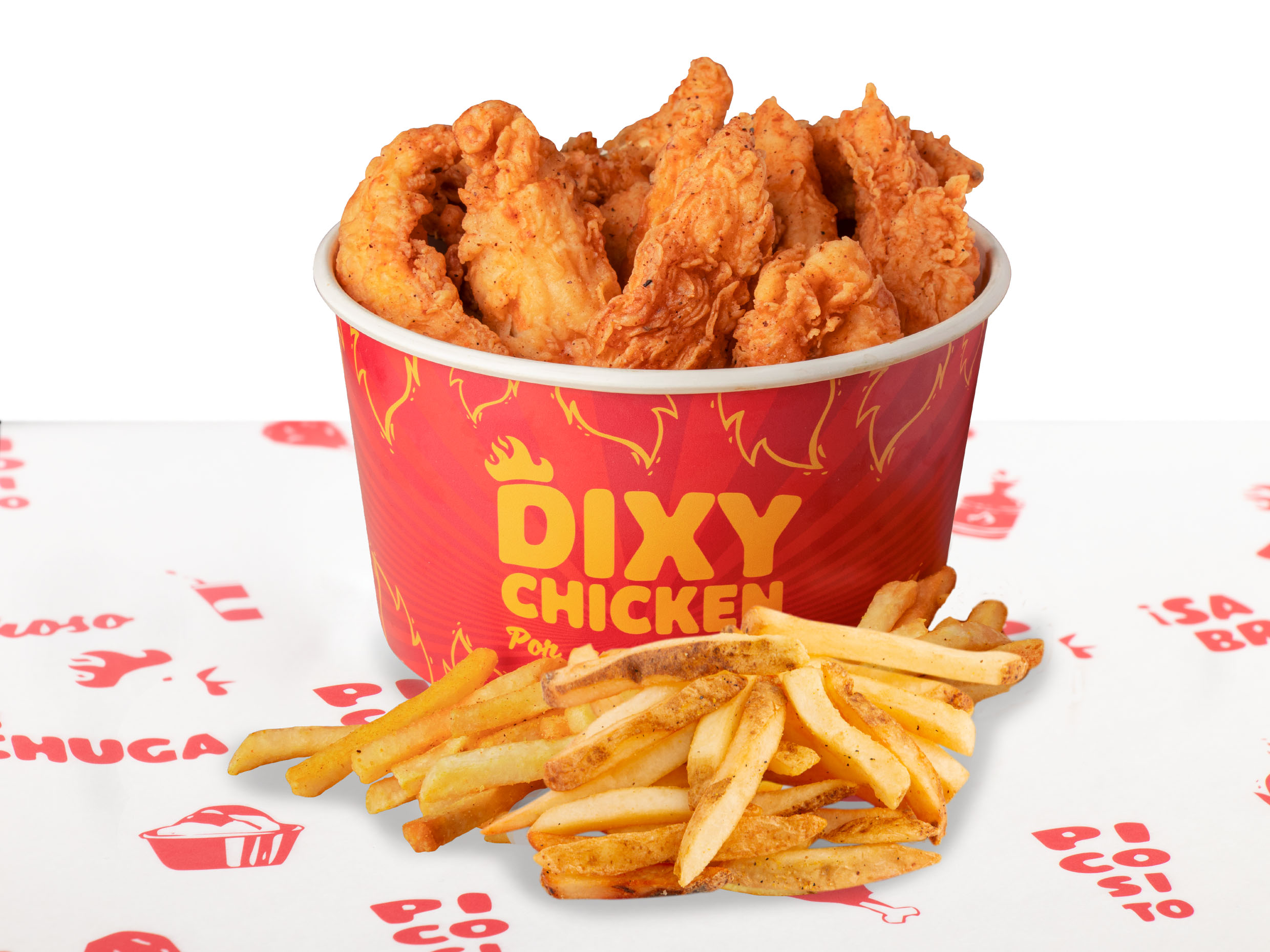 12 Dixy Tiras & Papas Francesas Grandes