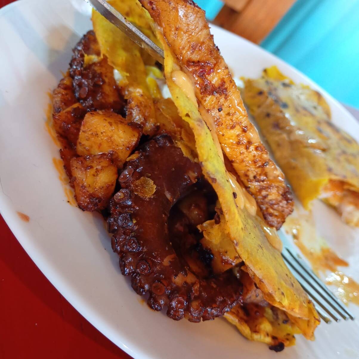 taco pulpo al pastor