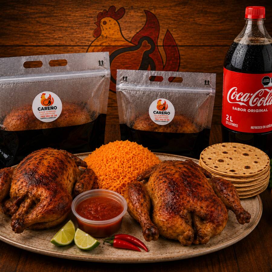 Combo Familia Careño con Refresco 2 L