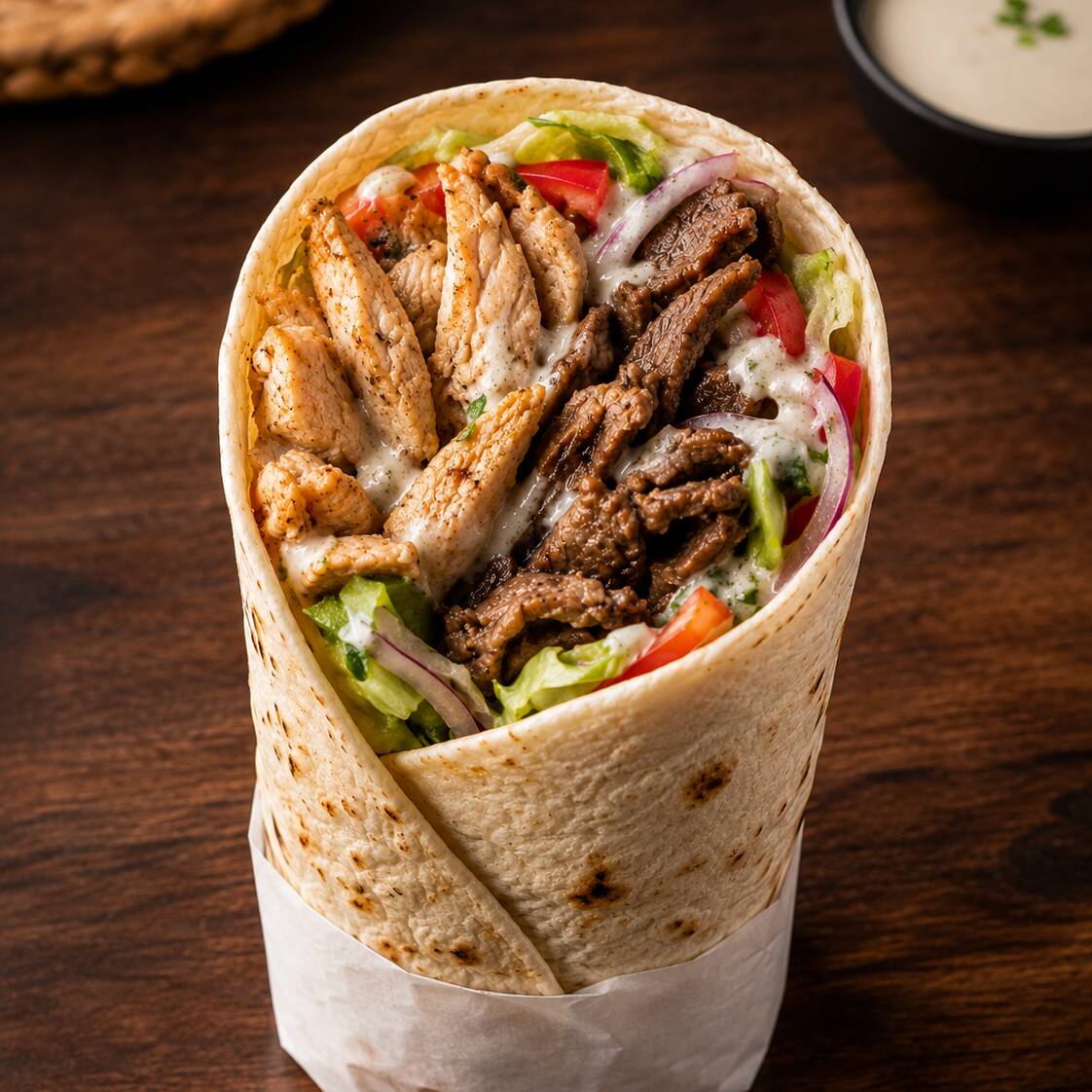 Shawarma Mixto (Pollo + Carne)
