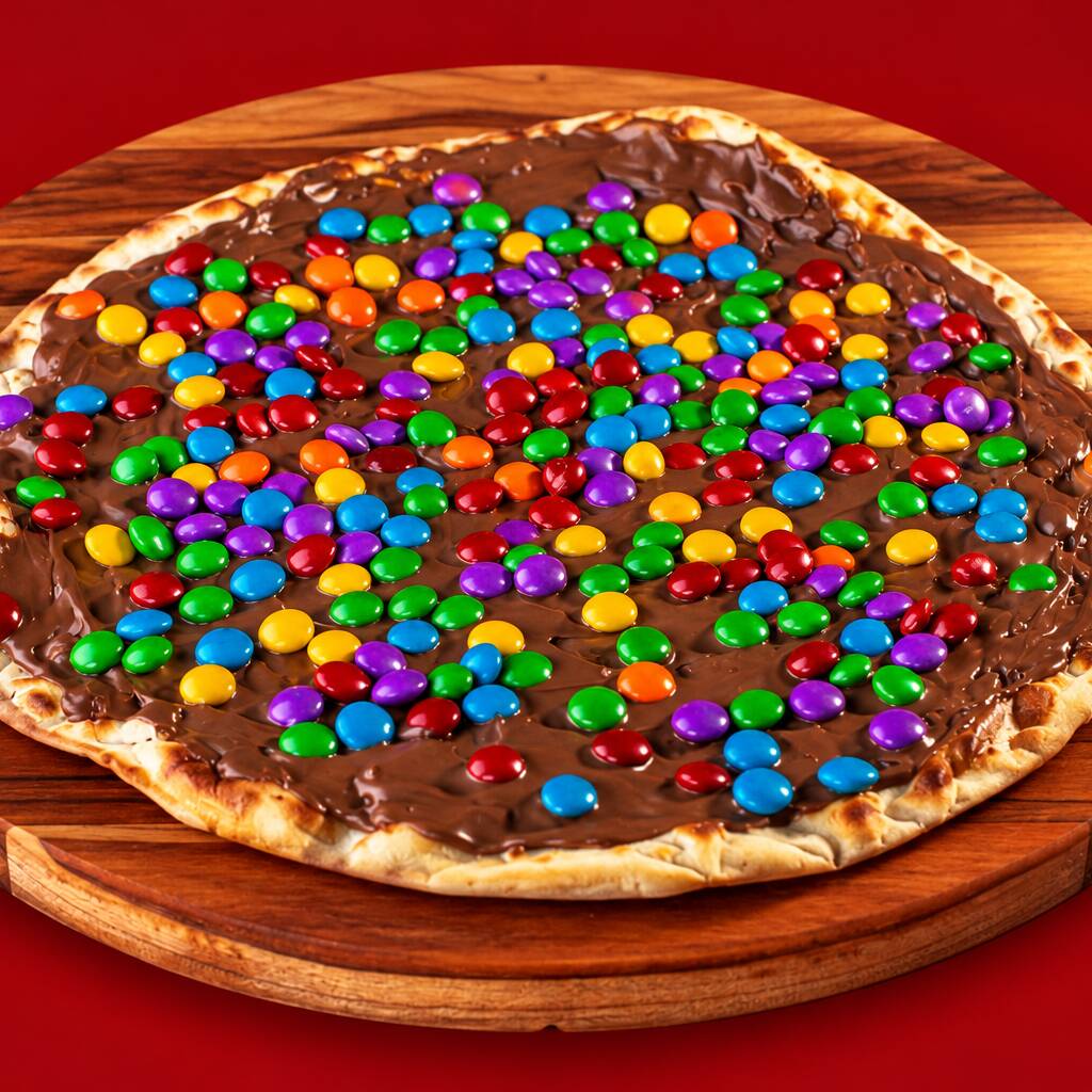 Pizza Grande 40cm doce, perfeita para dividir momentos inesquecíveis com quem você gosta. Escolha até 2 sabores doces e experimente uma combinação única de massa crocante, coberturas generosas e ingredientes de alta qualidade. Cada fatia é uma explosão de doçura que conquista o paladar e deixa sempre aquele gostinho de quero mais. Ideal para compartilhar e adoçar qualquer ocasião.