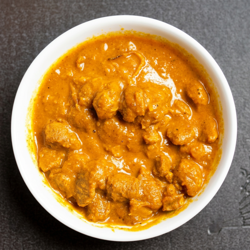 Uma otimo Saboroso opcao para Vegetarianos e vegans Pedacao de alta qualidade de Soja Cozidos em base de cebola, tomate , gengibre e olho e armotizado como especial curry em po pela chef deepali