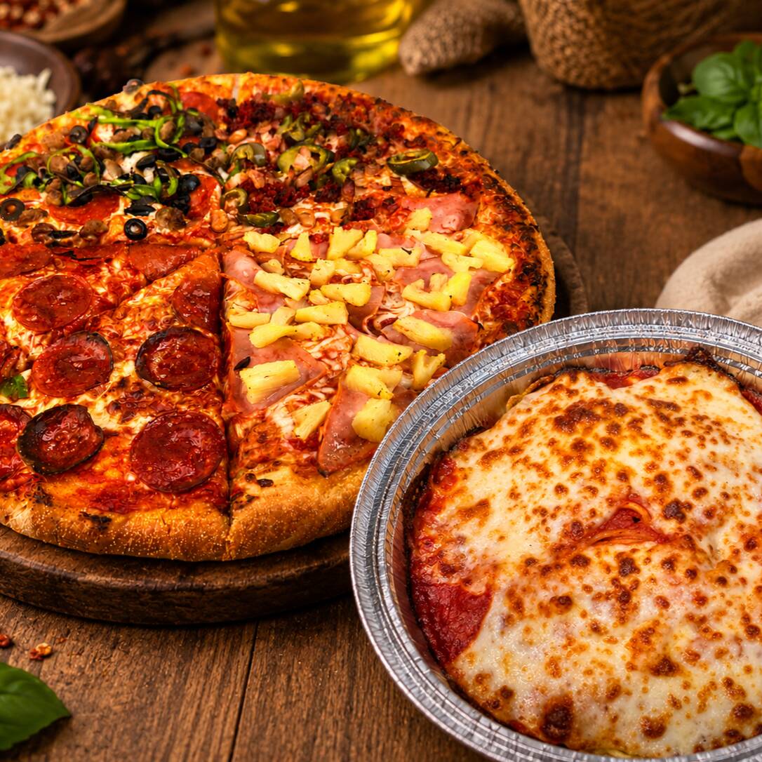 PIZZA GRANDE + SPAGHETTI ITAIANO