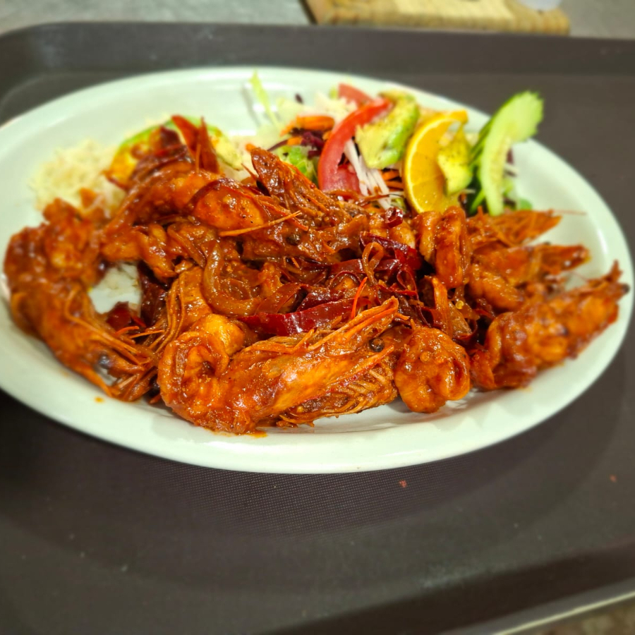 Camarones al Ajillo