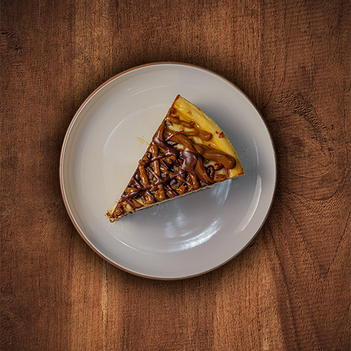 Rebanada de Cheesecake de Nuez con Chocolate