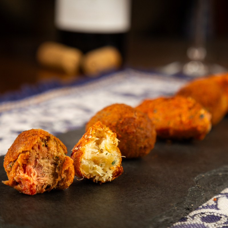 3 Bolinhos de Bacalhau e 3 Bolinhas de Alheira