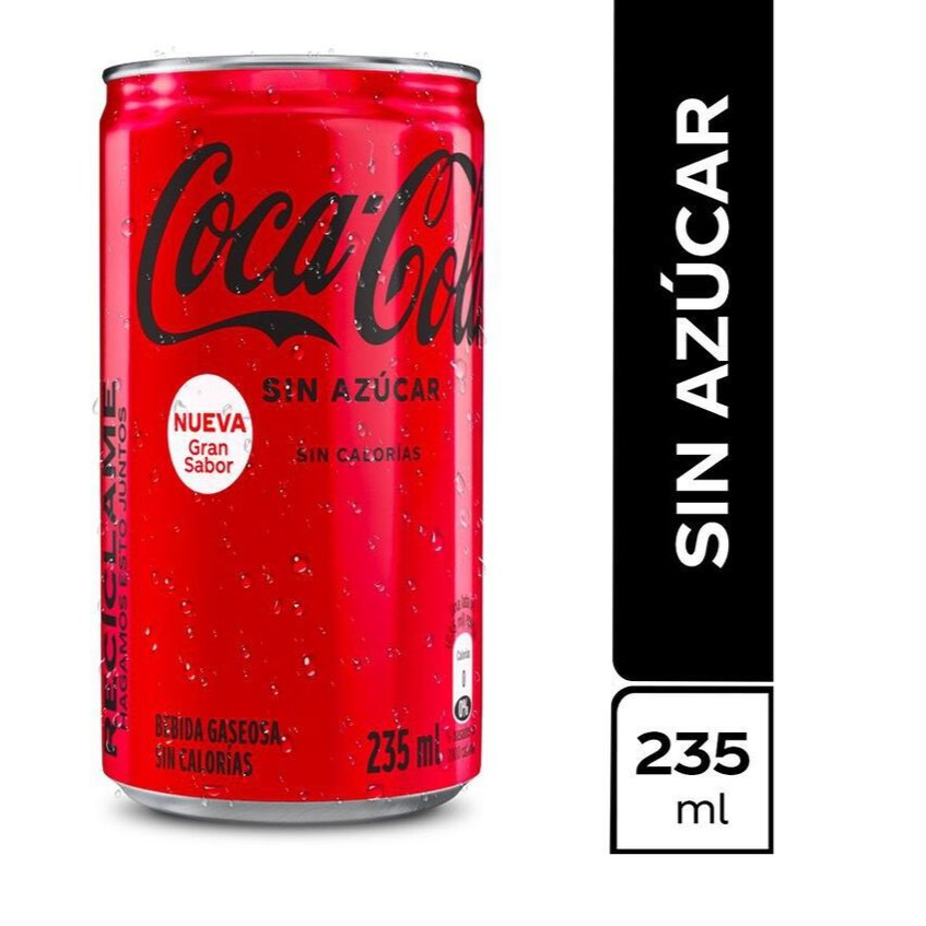 COCA-COLA Sin Azúcar 235 Ml