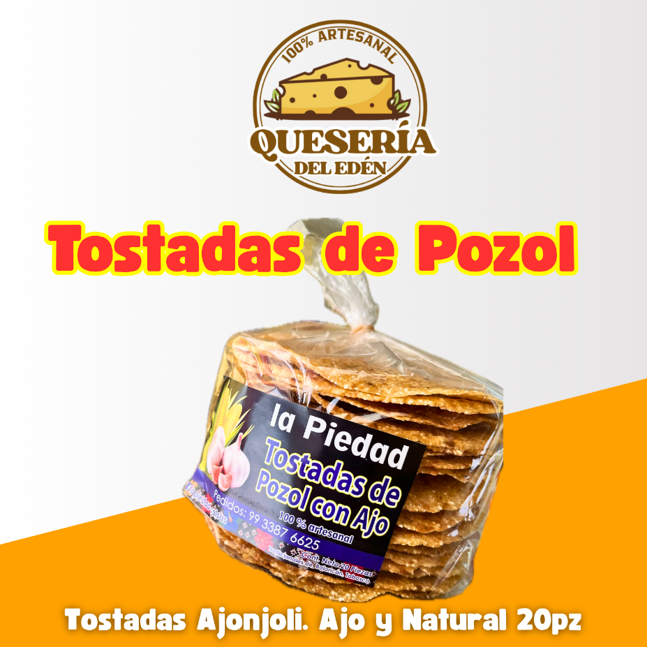 Tostadas de Pozol 20pz