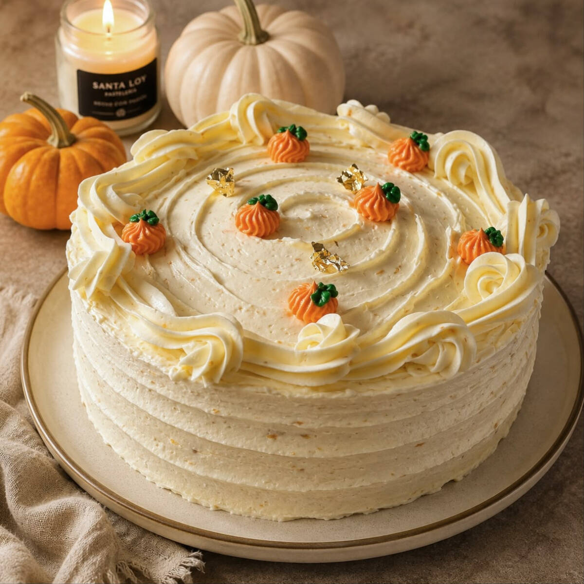 Pastel De Calabaza Gourmet 6 Porciones