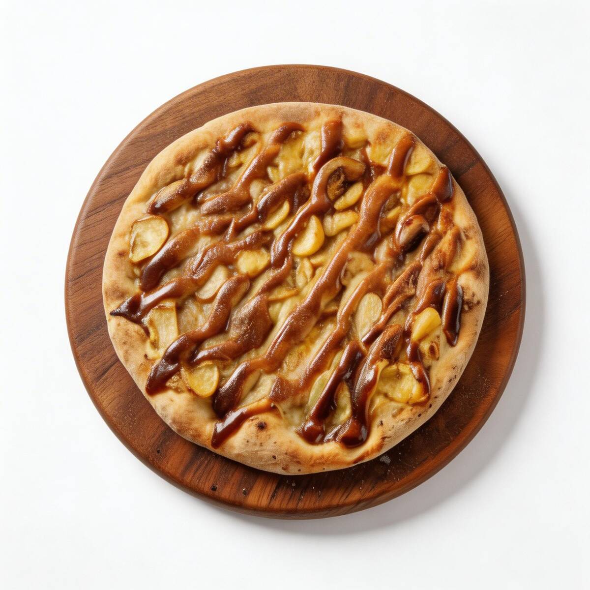Banana, mussarela, canela e leite condensado