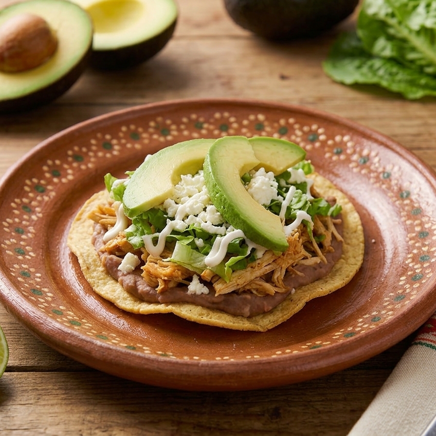 Tostadas de Pollo