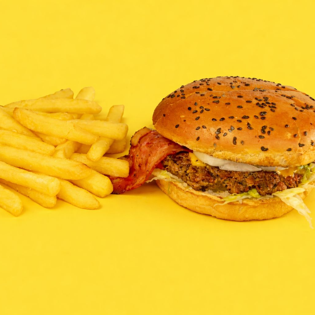 Burger Clasic + Papas Fritas