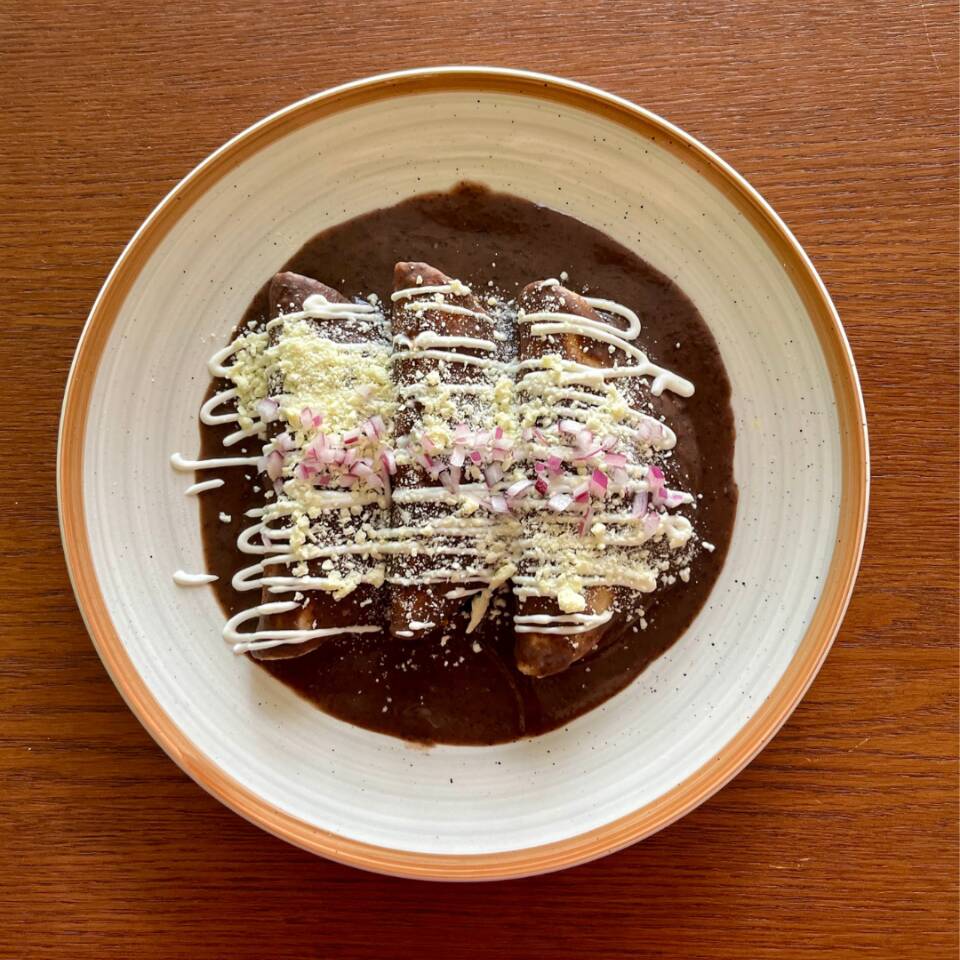 Enfrijoladas de Pollo