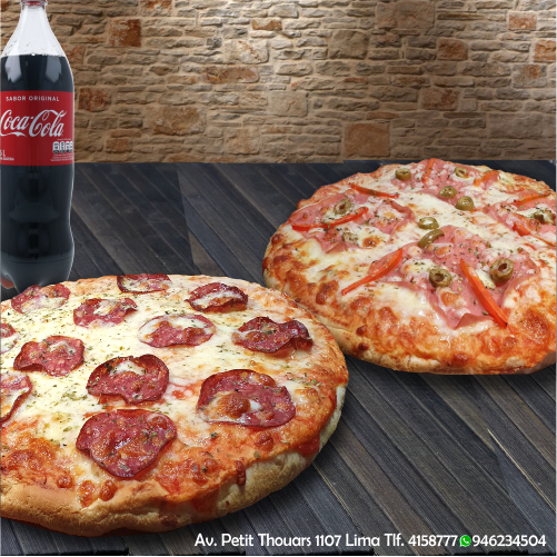 2x1 Combo Pizza Familiar