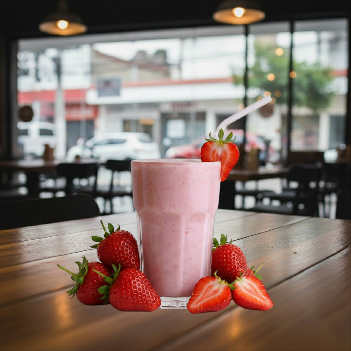 Jugo de Fresa + Leche