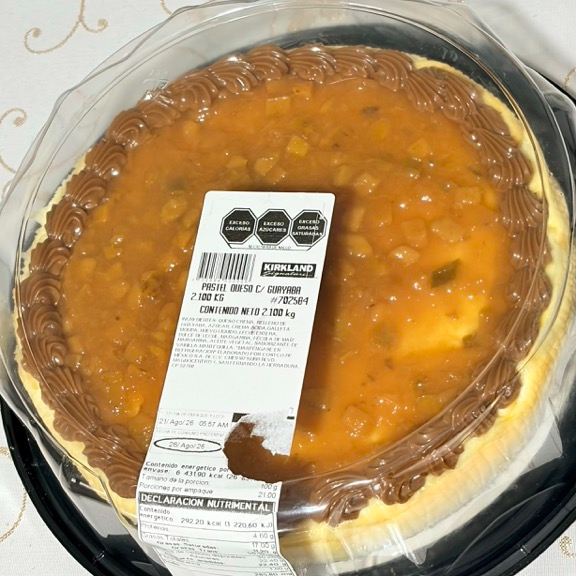 Cheesecake con Guayaba Kirkland, Rebanada.
