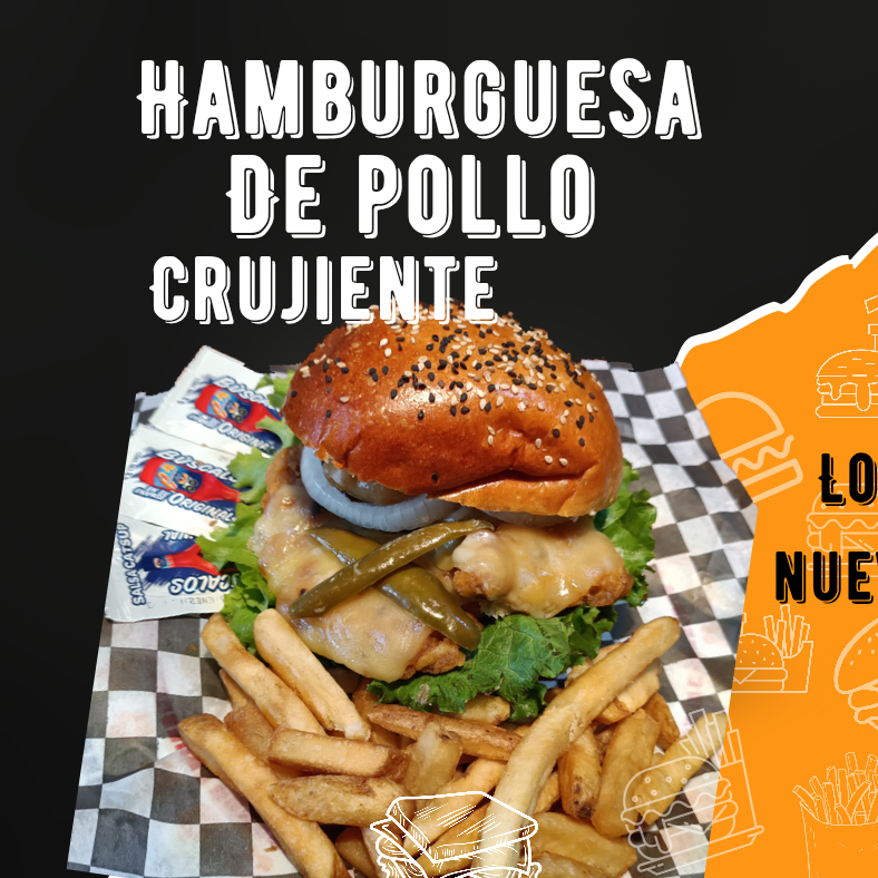 Hamburguesa de Pollo Crujiente
