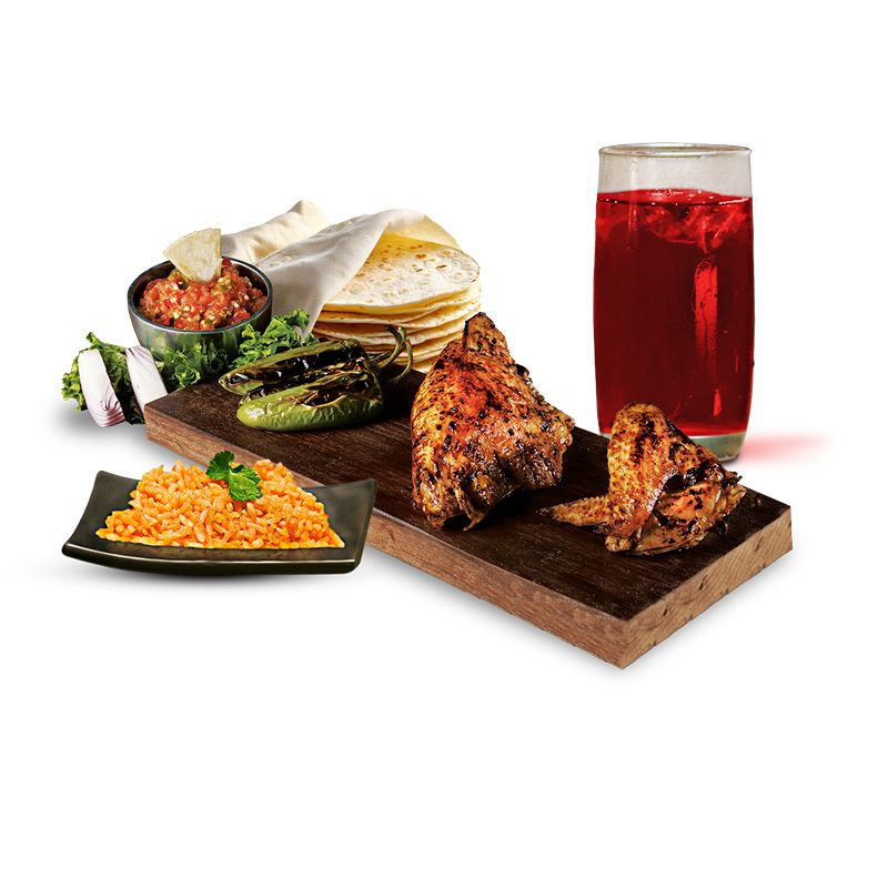 Combo 1 GDE/.25 Pollo+1 Compl+1 Agua 500