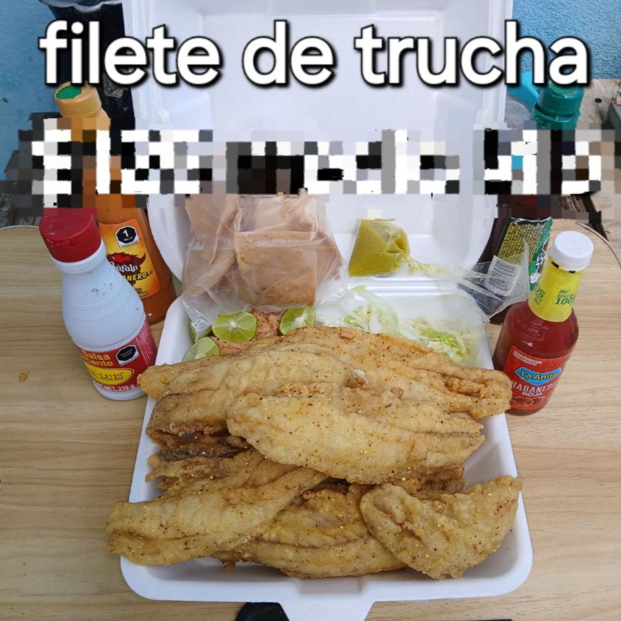 Filete de trucha empanizado