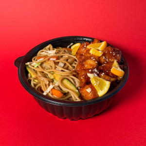 Bowl Naranja + Chow Mein Grande