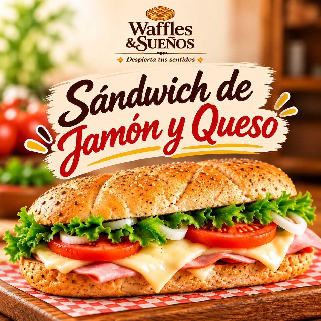 Sándwich de Jamón y Queso 🥪🌿