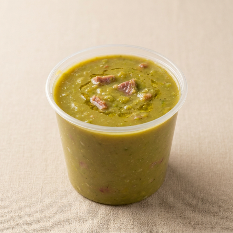 Descubra a perfeição do sabor com nossa Sopa de Ervilha de 500ml, um item indispensável na categoria 'Sopas e Caldos'. Com seu ponto de cozimento impecável, essa sopa tem um sabor irresistível que certamente conquistará seu paladar. Experiencie a combinação única de ervilhas suavemente cozidas, criando uma explosão de sabor que vai além do que você já provou. Esta deliciosa Sopa de Ervilha é uma escolha perfeita para aquecer seu Dia e deixar seu estômago feliz. Prepare-se para se apaixonar!