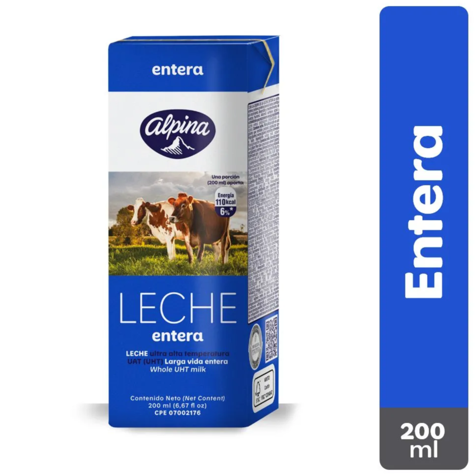 Leche Alpina Entera 200 ml