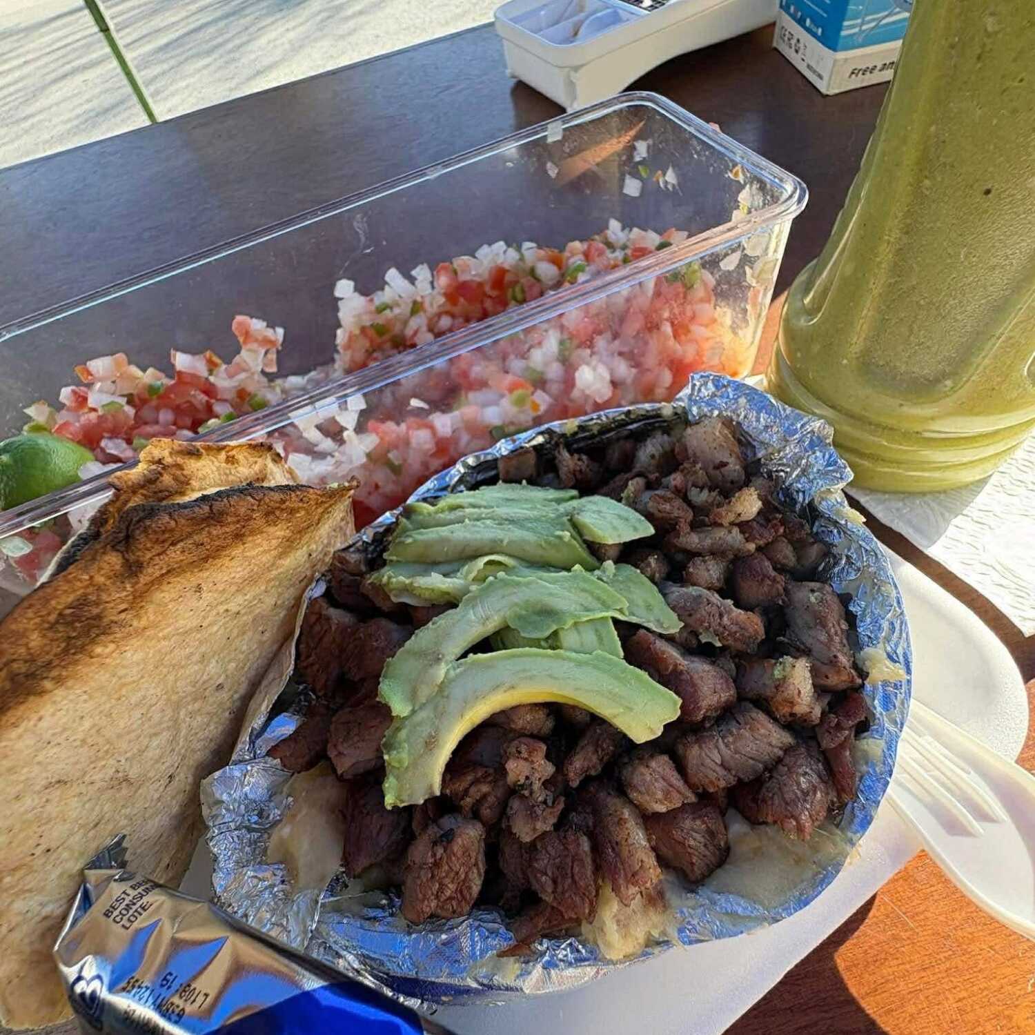 Papas de Carne Asada