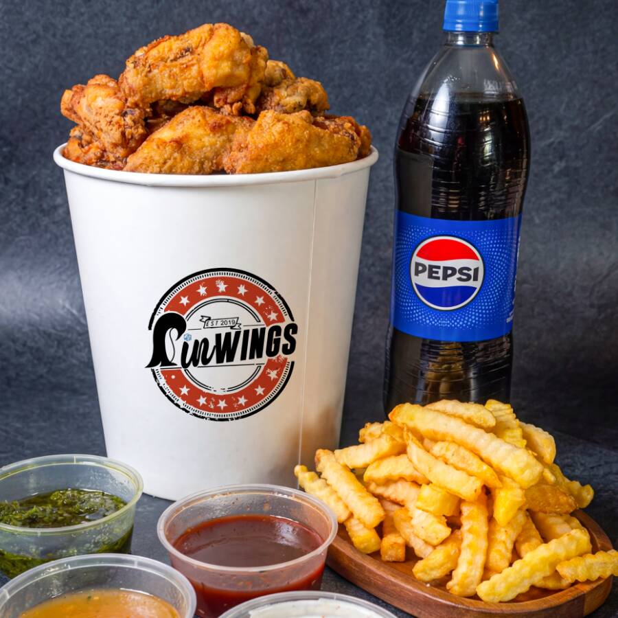 Mega Promo 40 Alitas y 1 Pepsi de 1 L