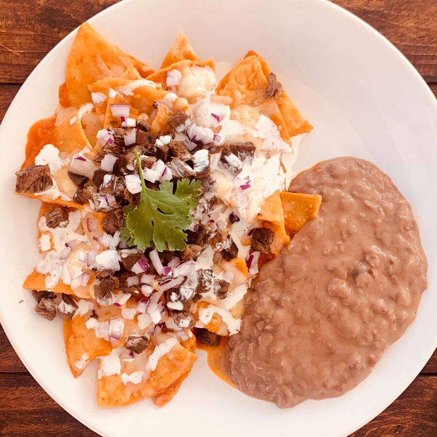 Chilaquiles con Carne