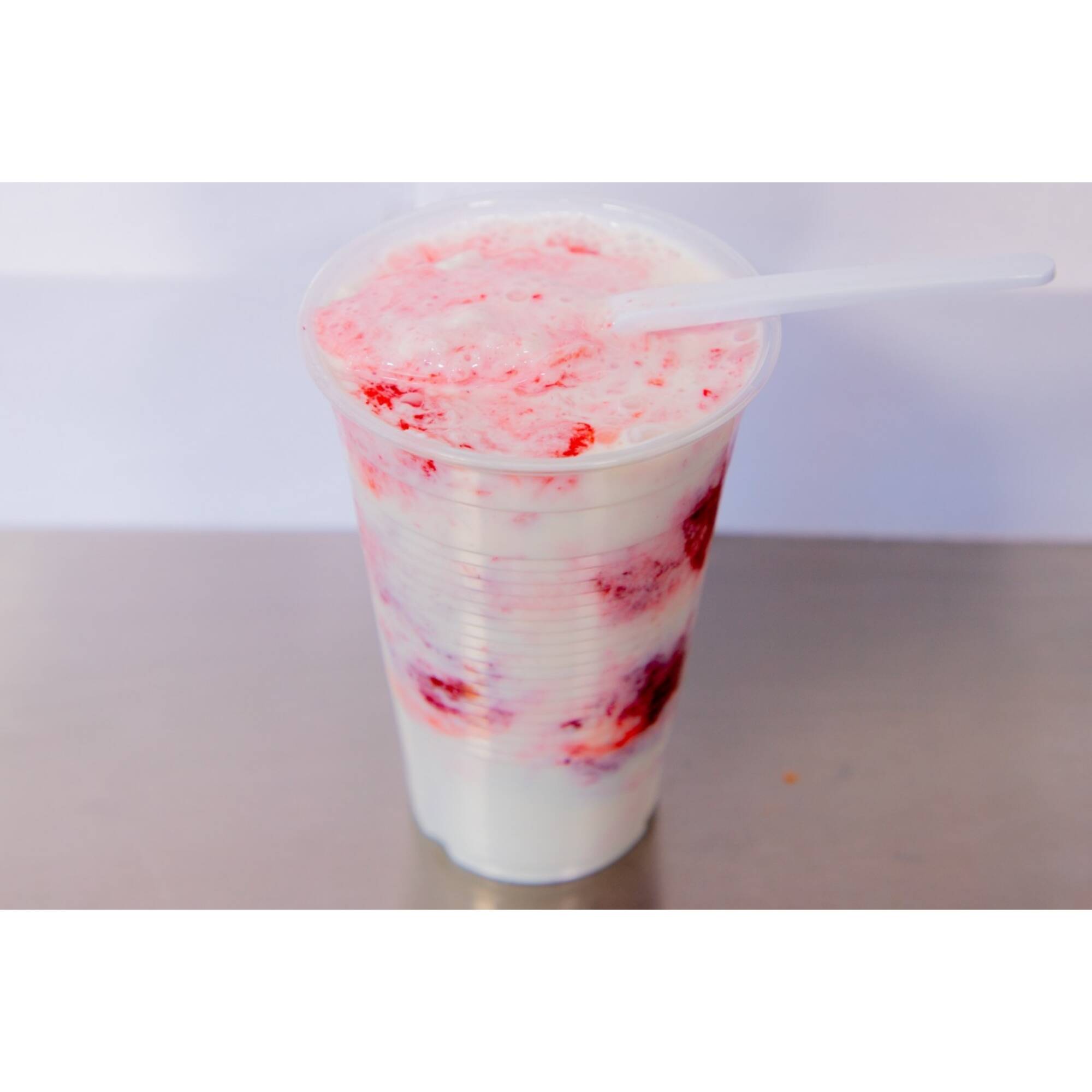 Fresas con Crema Congeladas.
