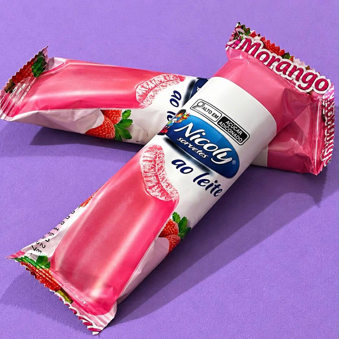 Docinho, cremoso e com o irresistível sabor de morango. 🍓