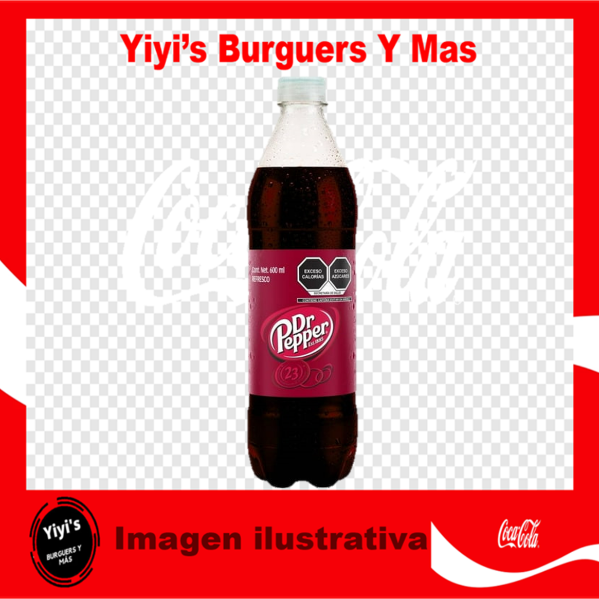 Dr Pepper 600ml ( o Sabores a Disponibilidad)
