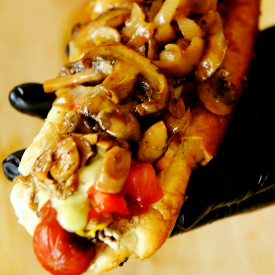 Hot Dog Jumbo de Res Campirano con Papas