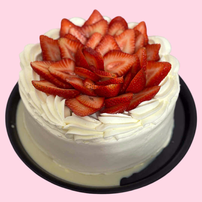 Pastel Tres Leches con Fresa