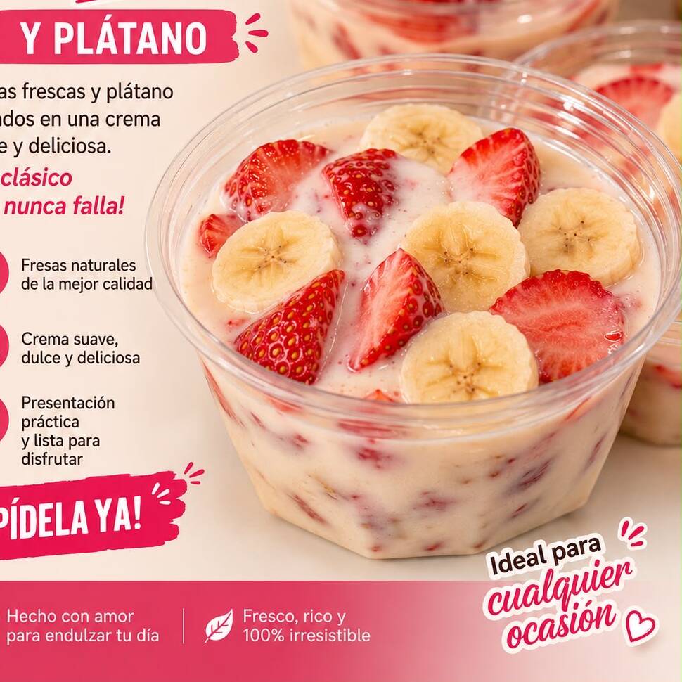 FRESAS CON CREMA