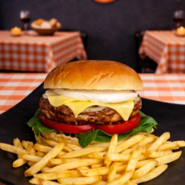 Hamburguesa con Queso de Cabra