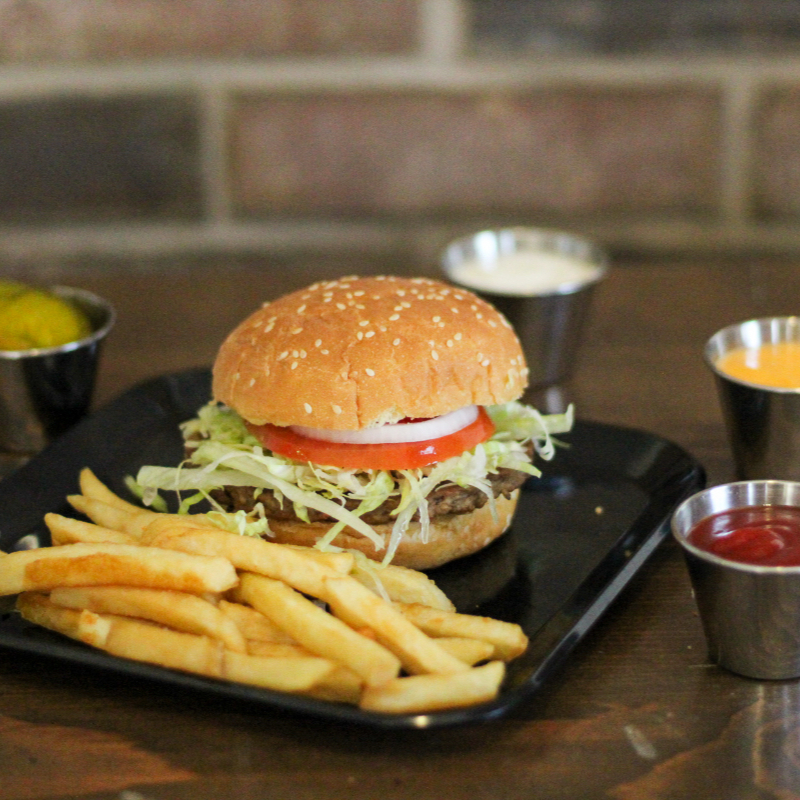 Hamburguesa para Niños con Papas