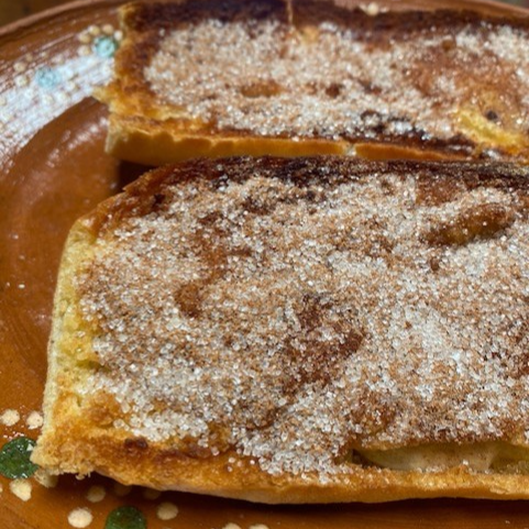 Mollete de Mantequilla con Azucar y Canela