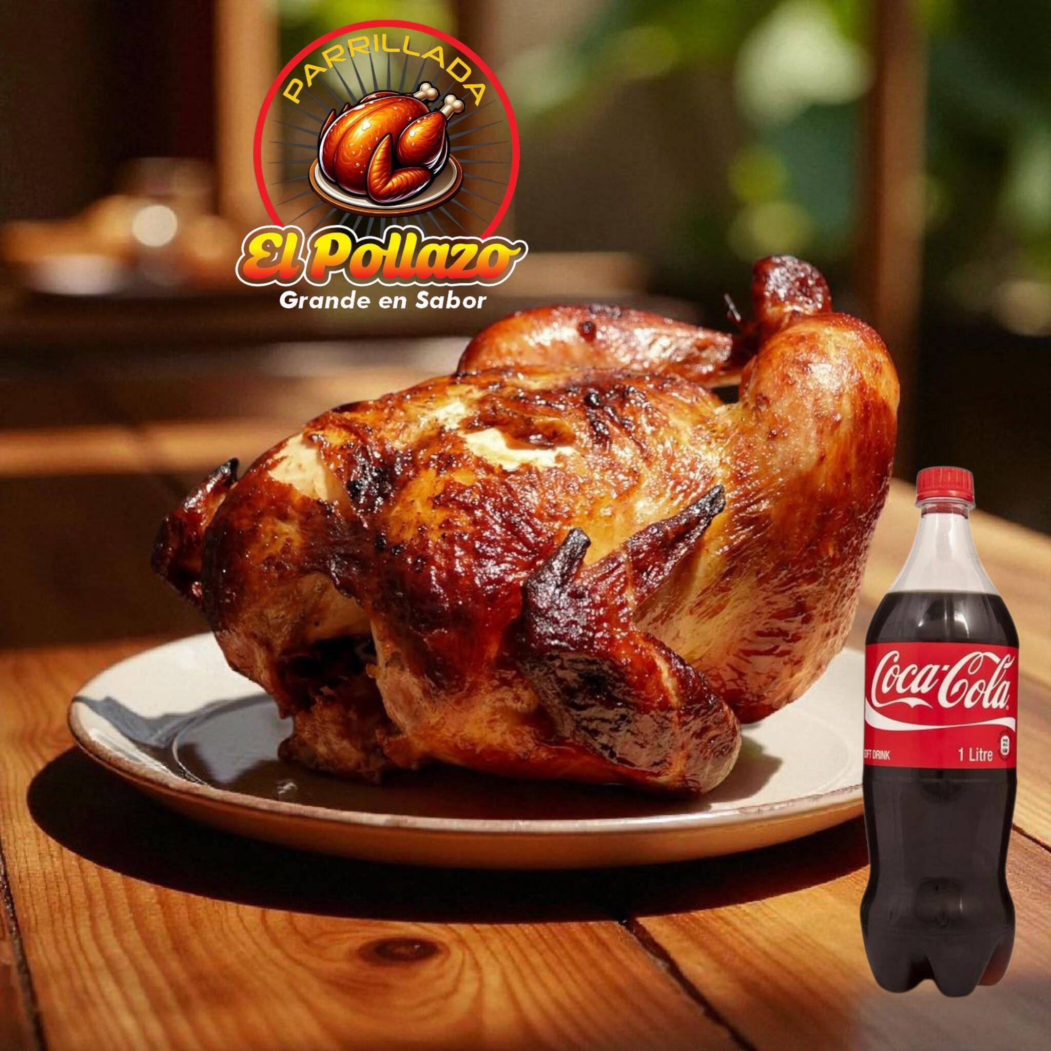 SUPER COMBO (POLLAZO ENTERO+COCA COLA LITRO)